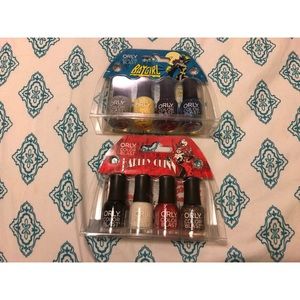 Harley Quinn and Bat Girl nail set